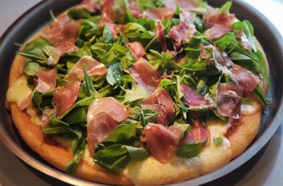 pizza de rucula
